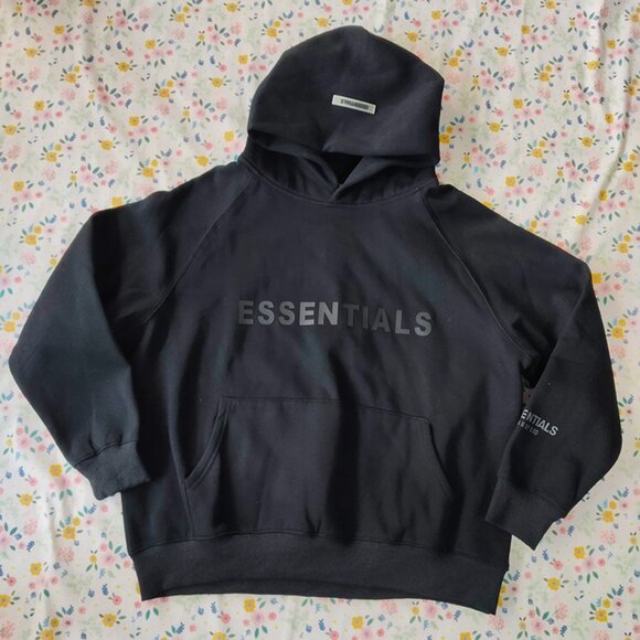 Fear of God Essentials Hoodie Black - Picture 1 of 9